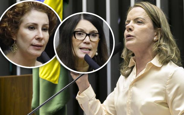 Carla Zambelli, Bia Kicis e Gleisi Hoffmann