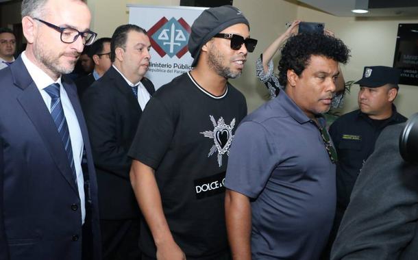 Assunção (05/03/2020) - Ronaldinho deu uma declaração investigativa à Unidade Tributária do Crime Organizado