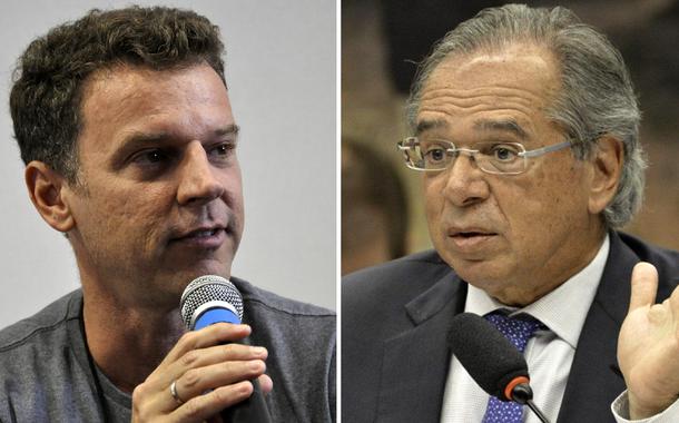 Eduardo Moreira  e Paulo Guedes