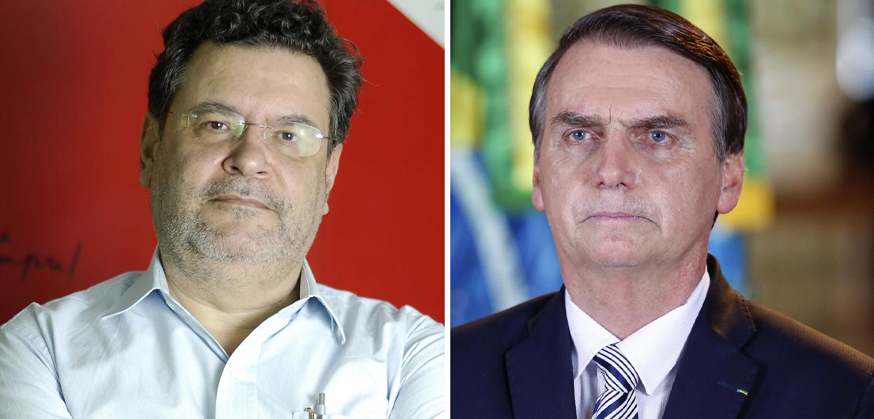 Presidente do PCO, Rui Costa Pimenta, e Jair Bolsonaro