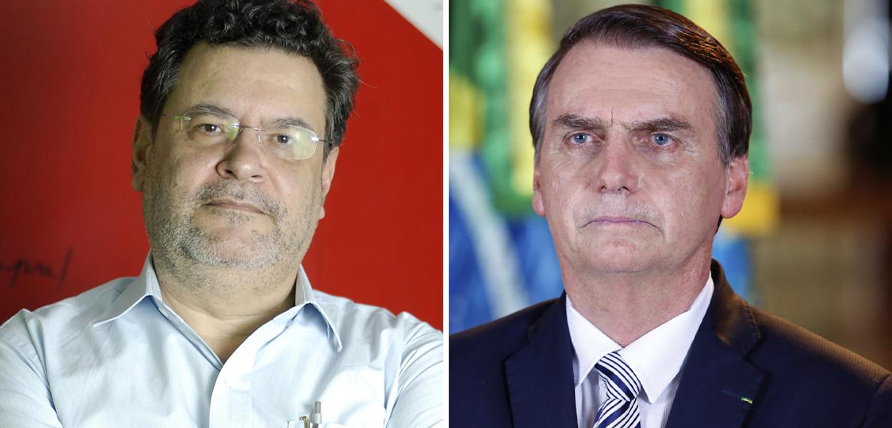 Presidente do PCO, Rui Costa Pimenta, e Jair Bolsonaro