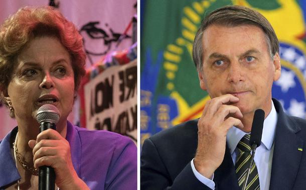 Dilma Rousseff e Jair Bolsonaro