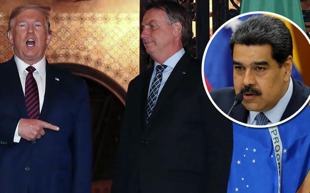 Donald Trump, Jair Bolsonaro e Nicolas Maduro