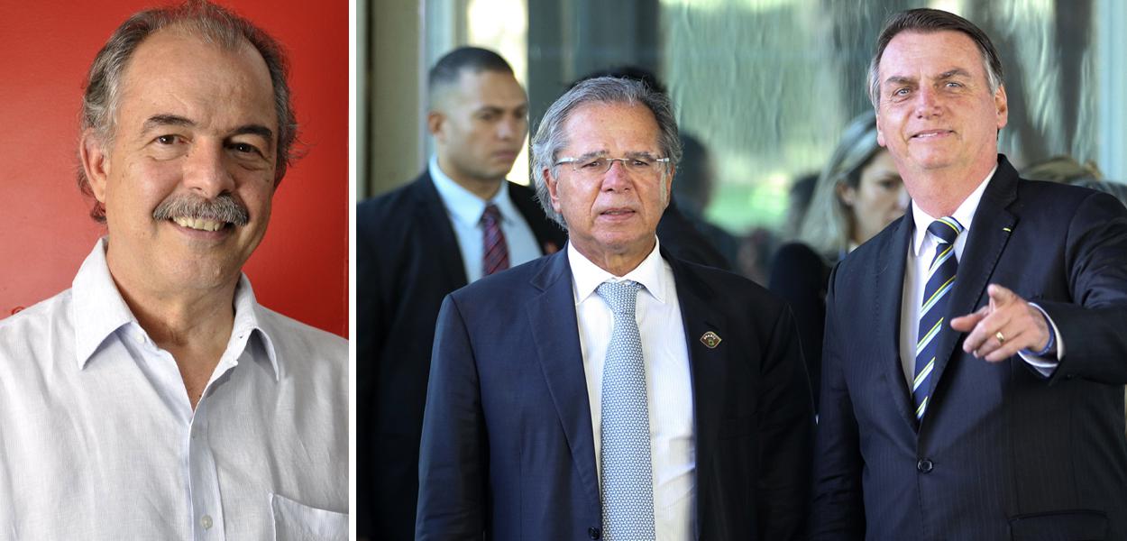 Ex-ministro Mercadante / Guedes e Bolsonaro