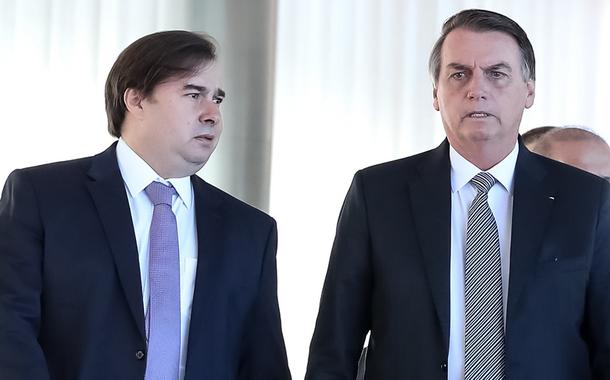 Rodrigo Maia e Jair Bolsonaro