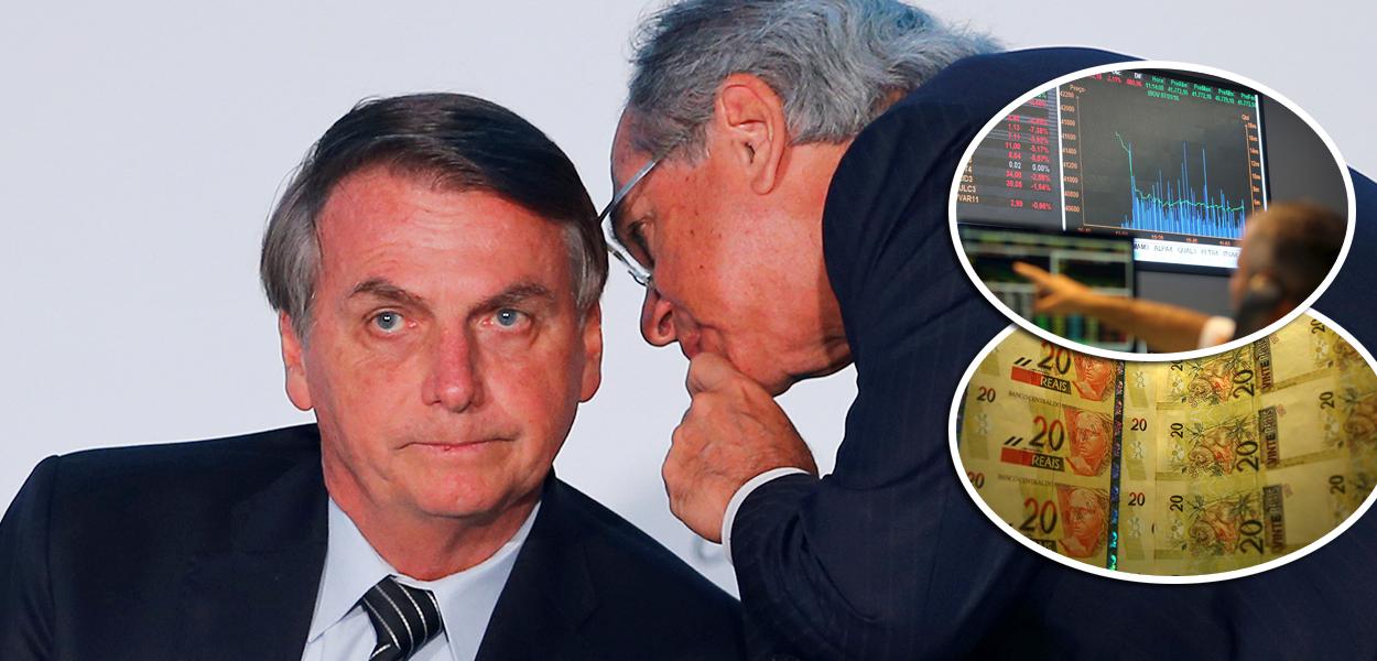 Jair Bolsonaro e ministro Paulo Guedes