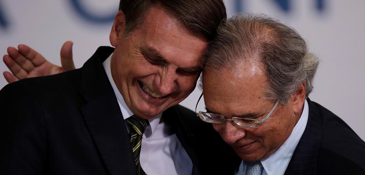 Jair Bolsonaro e Paulo Guedes