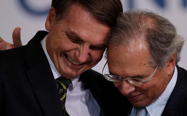 Jair Bolsonaro e Paulo Guedes