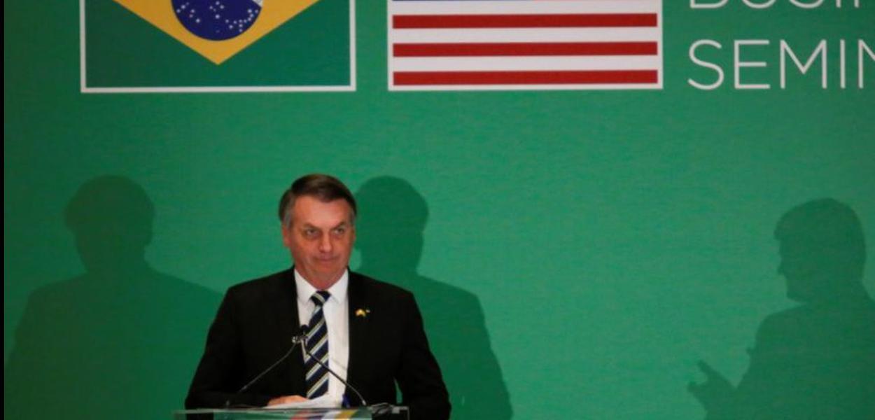 Presidente Jair Bolsonaro discursa a empresários em Miami
09/03/2020
REUTERS/Marco Bello