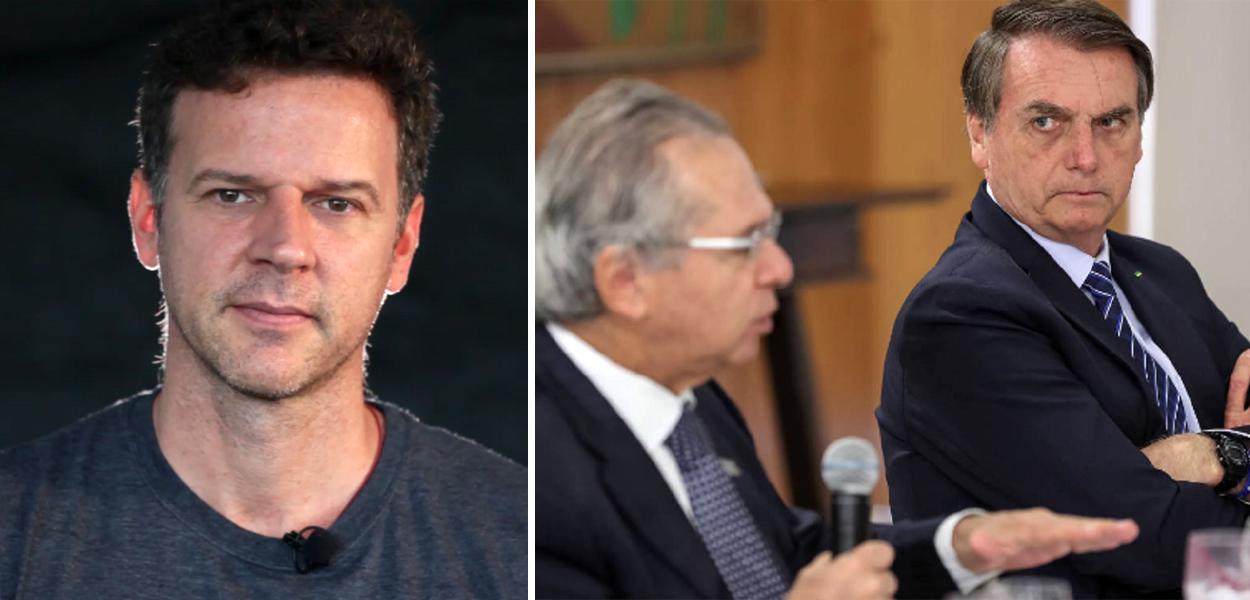 Eduardo Moreira, Paulo Guedes e Jair Bolsonaro