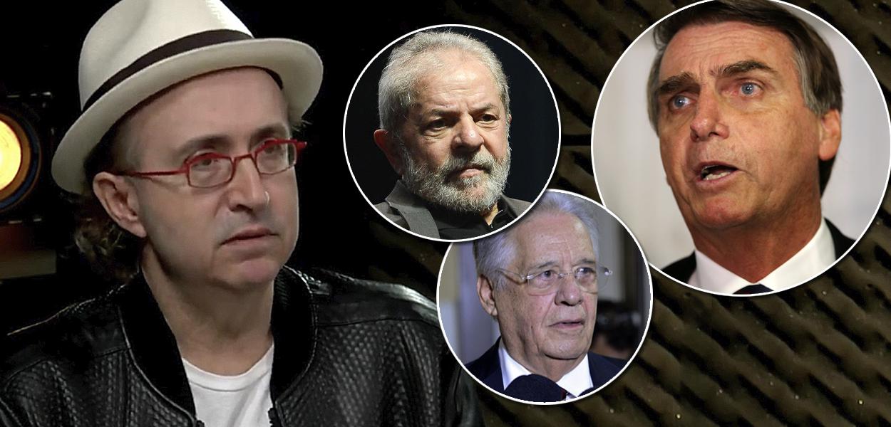 Reinaldo Azevedo, Lula, Fernando Henrique Cardoso e Jair Bolsonaro