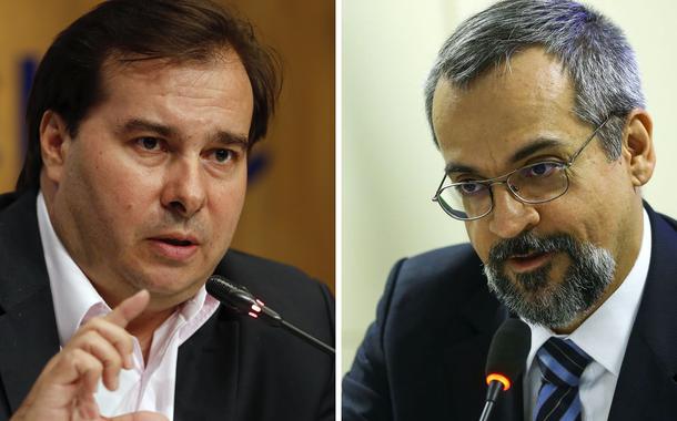 Rodrigo Maia e Abraham Weintraub