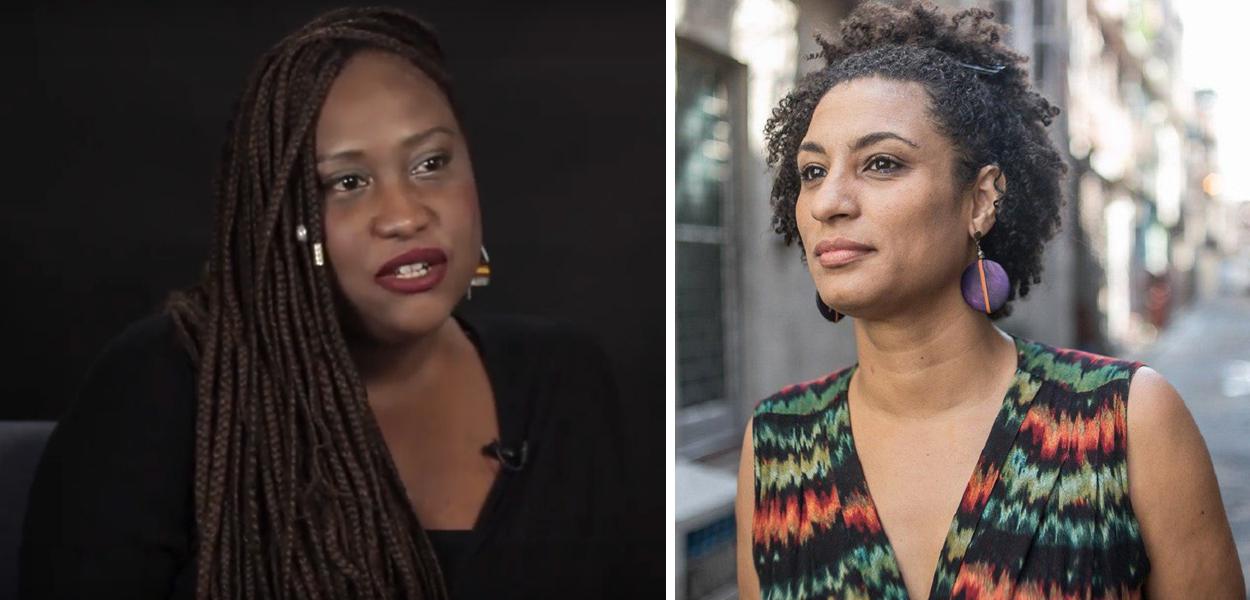 Sabrina Fidalgo e Marielle Franco