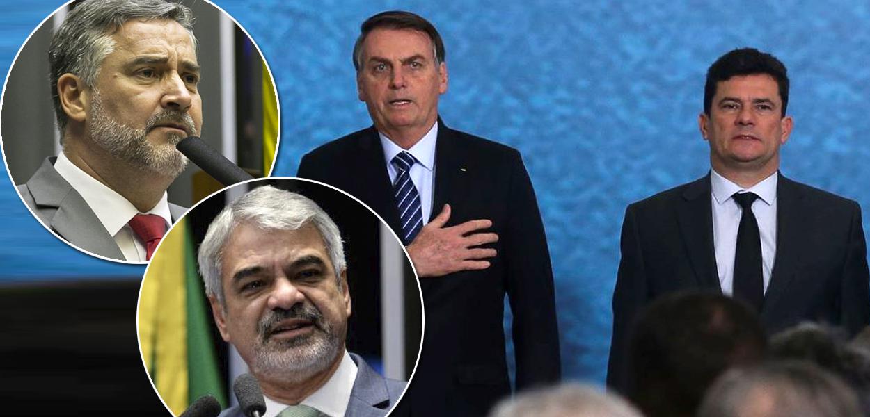 Paulo Pimenta / Humberto Costa / Bolsonaro e Moro