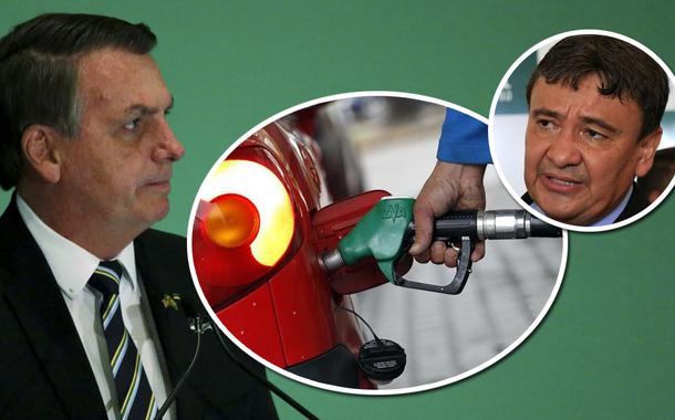 Jair Bolsonaro, bomba de gasolina e Wellington Dias
