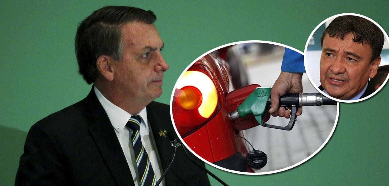 Jair Bolsonaro, bomba de gasolina e Wellington Dias