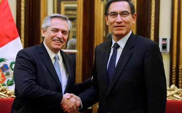 Alberto Fernández e Martín Vizcarra