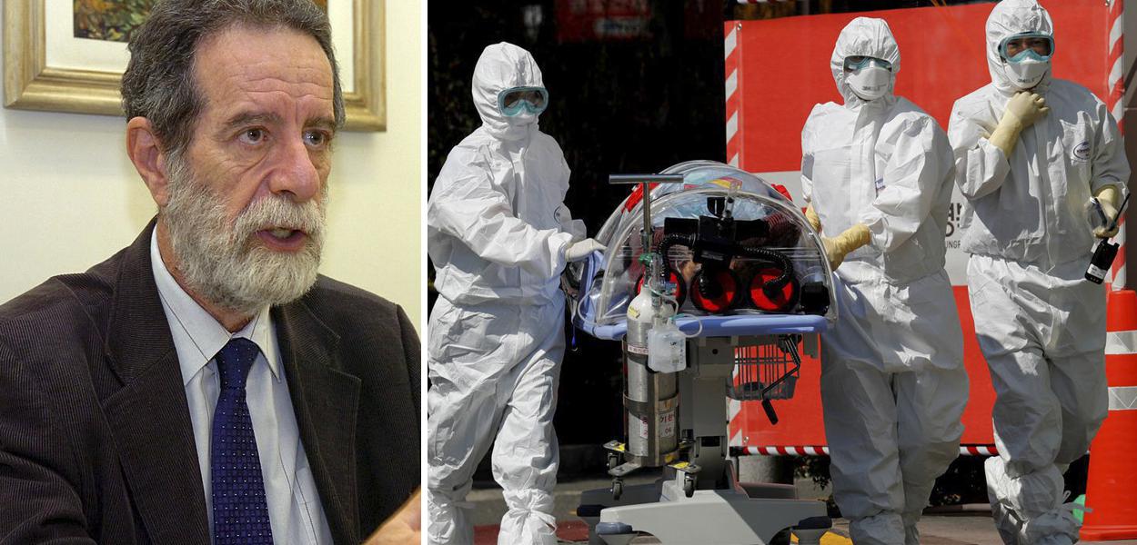 Infectologista Marcos Boulos; médicos levam paciente infectado