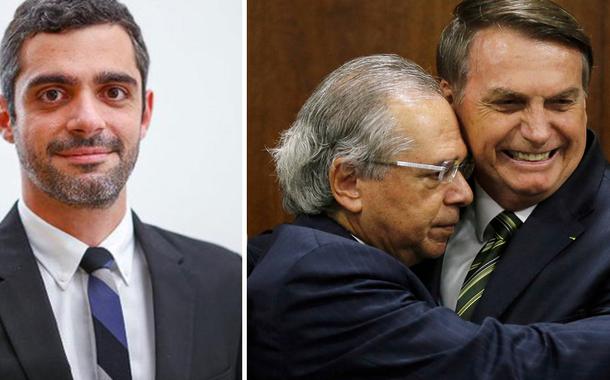 Bruno Boghossian; Paulo Guedes e Jair Bolsonaro