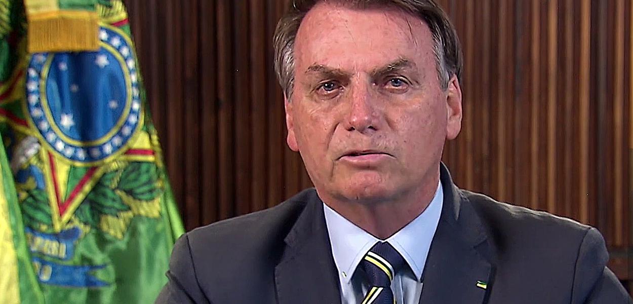 O presidente Jair Bolsonaro faz pronunciamento oficial sobre a declaração de pandemia do coronavírus pela Organização Mundial da Saúde (OMS).