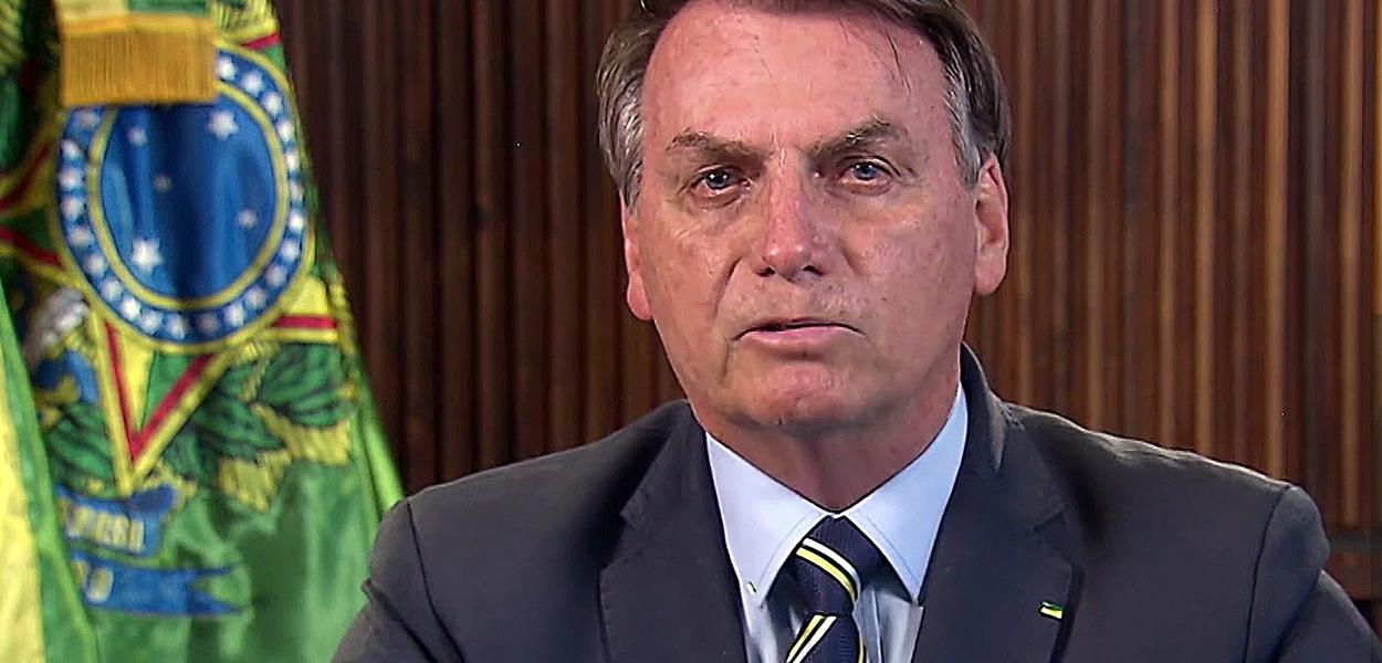 O presidente Jair Bolsonaro faz pronunciamento oficial sobre a declaração de pandemia do coronavírus pela Organização Mundial da Saúde (OMS).