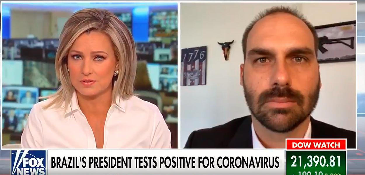 Eduardo Bolsonaro em entrevista à Fox News