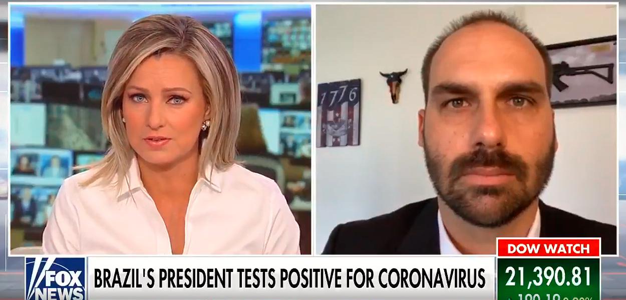 Eduardo Bolsonaro em entrevista à Fox News