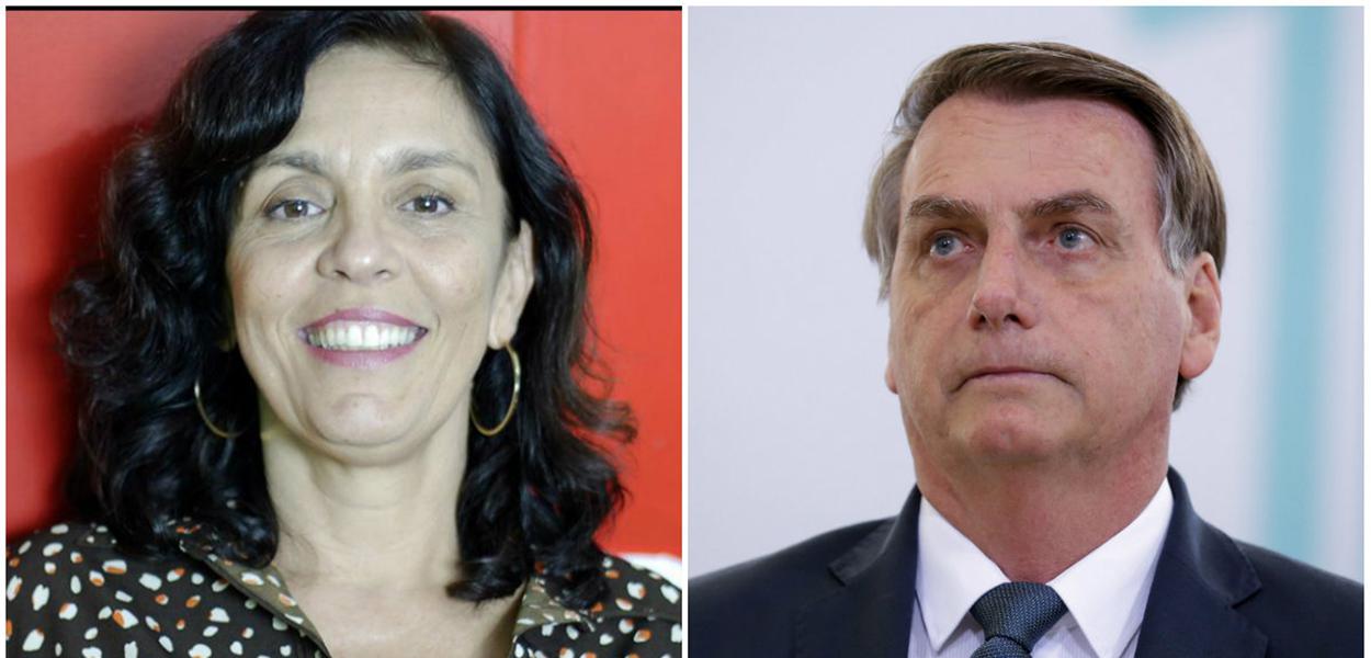 Cynara Menezes e Jair Bolsonaro