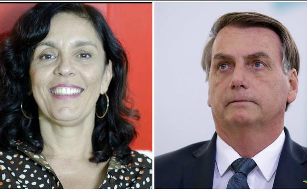 Cynara Menezes e Jair Bolsonaro