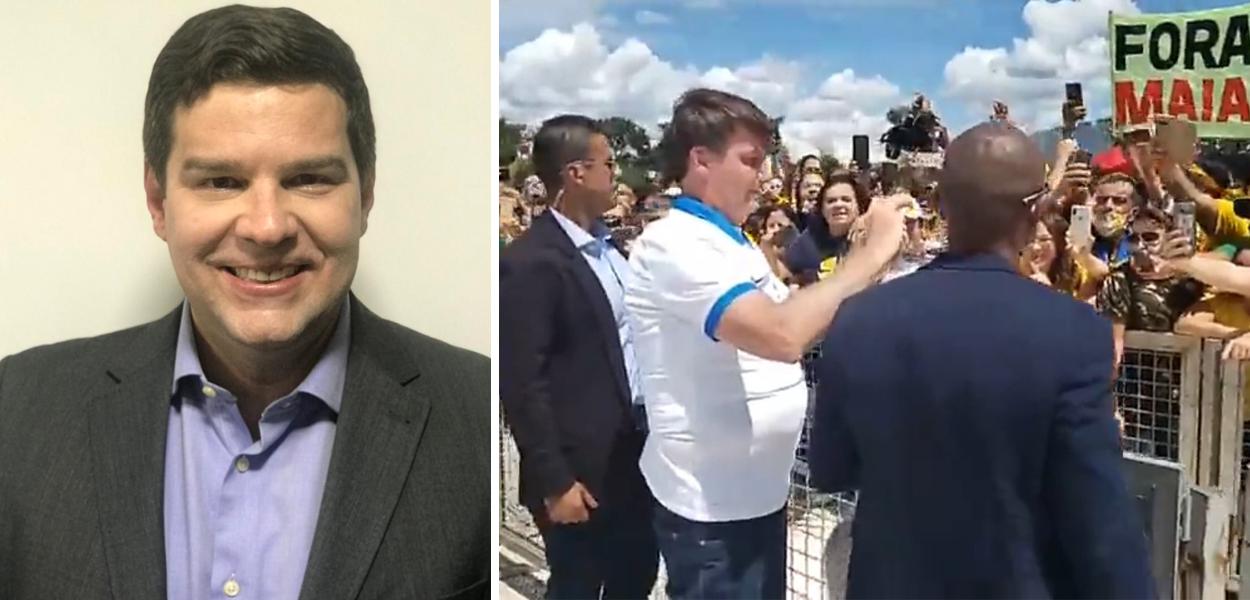 Marcelo Uchôa e Jair Bolsonaro