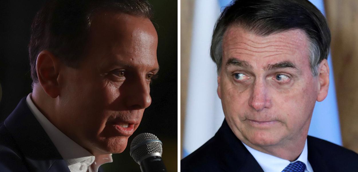 João Doria e Jair Bolsonaro