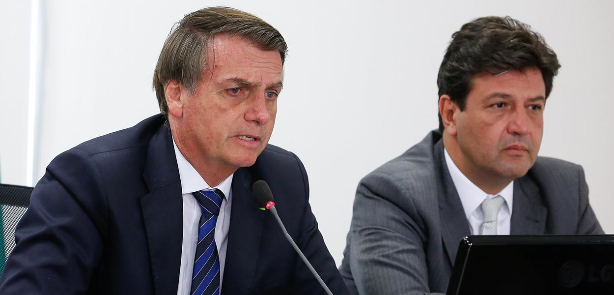 Jair Bolsonaro e  Ministro da Saúde Luiz Henrique Mandetta