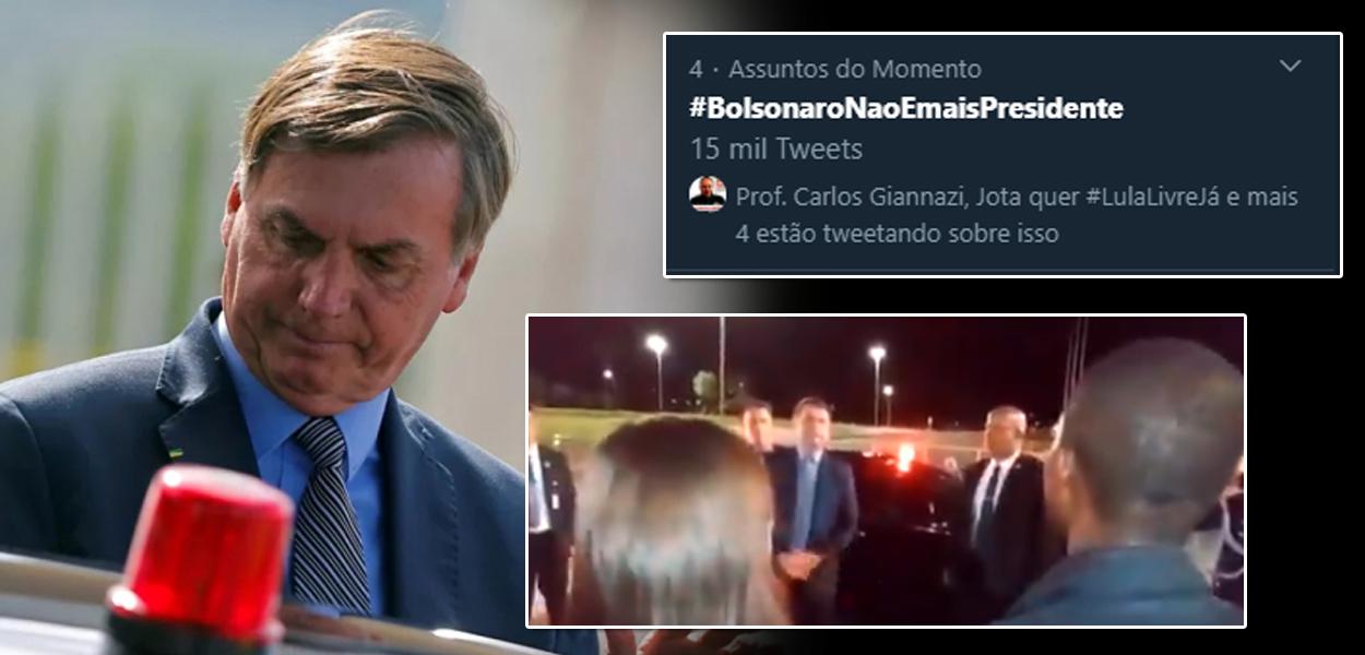 Repúdio a Bolsonaro aparece mais uma vez nas redes sociais: #BolsonaroNaoEmaisPresidente