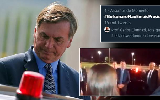 Repúdio a Bolsonaro aparece mais uma vez nas redes sociais: #BolsonaroNaoEmaisPresidente