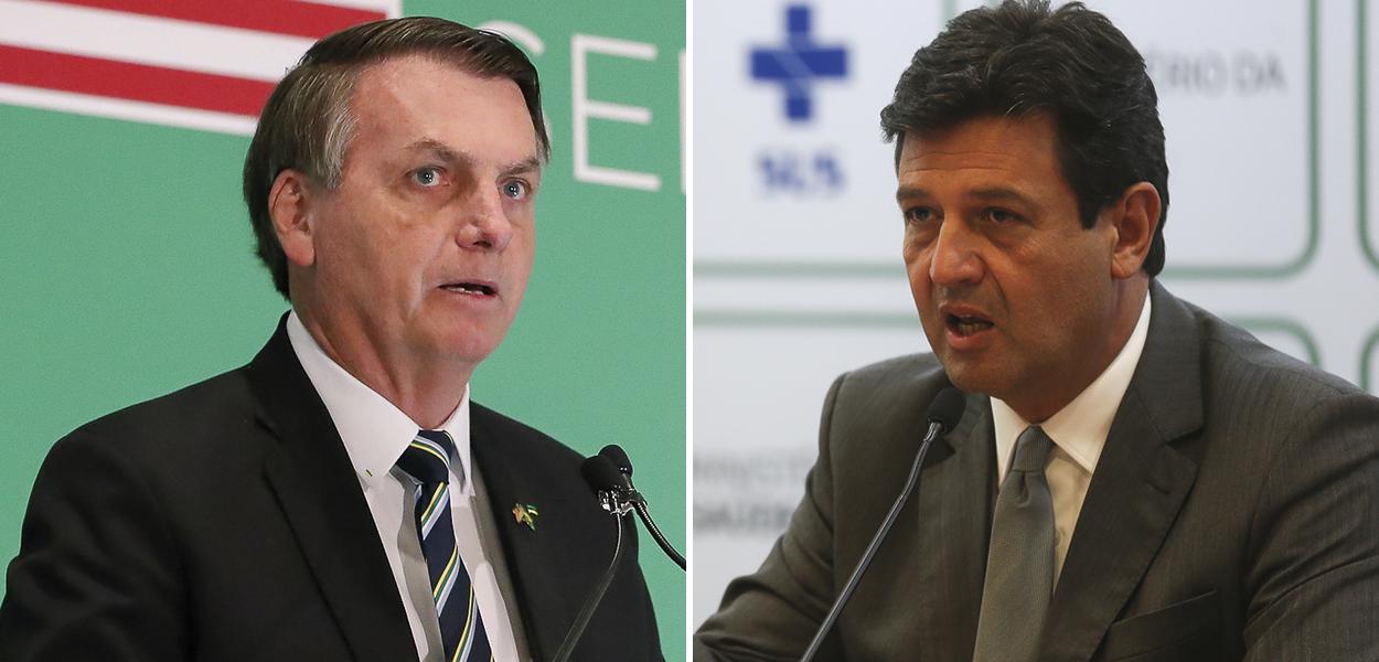 Jair Bolsonaro e Luiz Henrique Mandetta