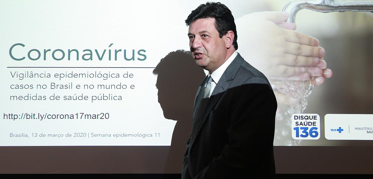 O ministro da Saúde, Luiz Henrique Mandetta