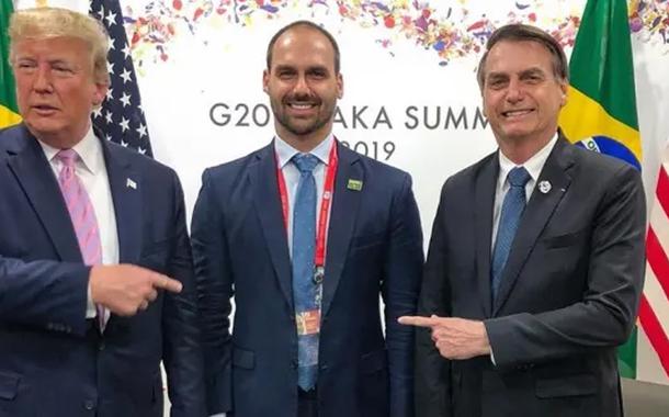Trump, Eduardo e Jair Bolsonaro
