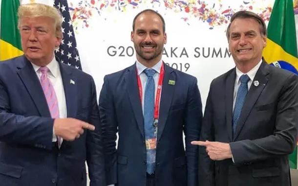 Trump, Eduardo e Jair Bolsonaro