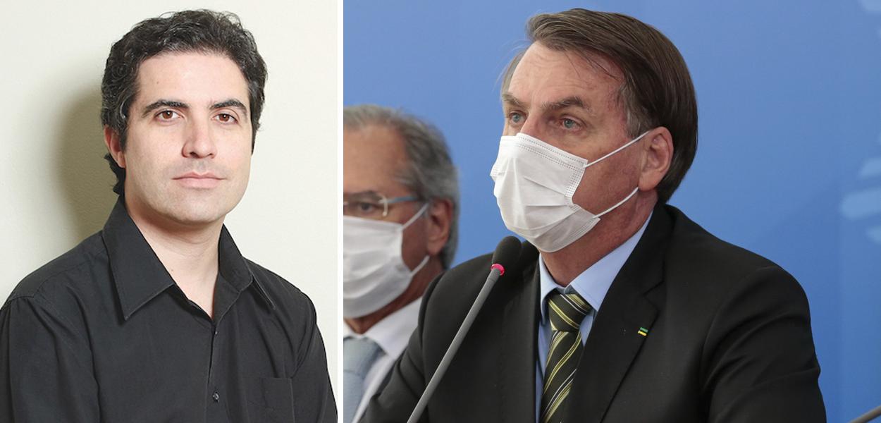 Bernardo Mello Franco e Jair Bolsonaro