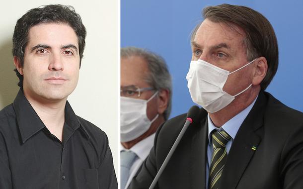 Bernardo Mello Franco e Jair Bolsonaro