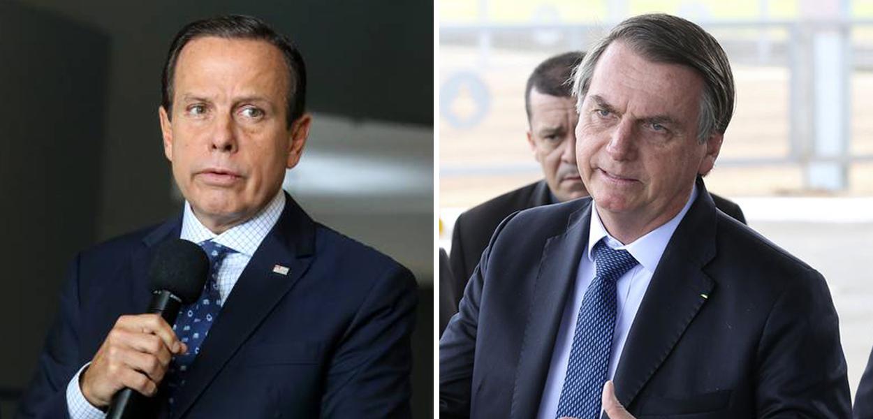 João Doria e Jair Bolsonaro