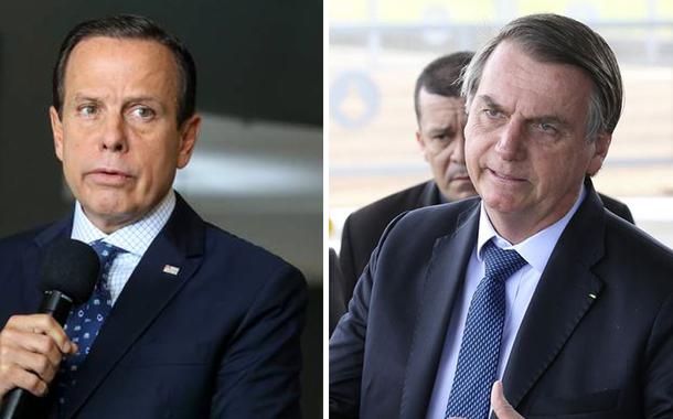 João Doria e Jair Bolsonaro