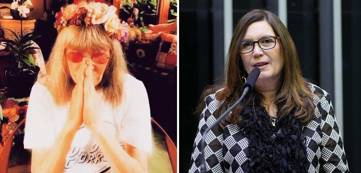 Deputada do PSL, Bia Kicis faz piada com vídeo de Rita Lee sobre coronavírus e é detonada na internet.