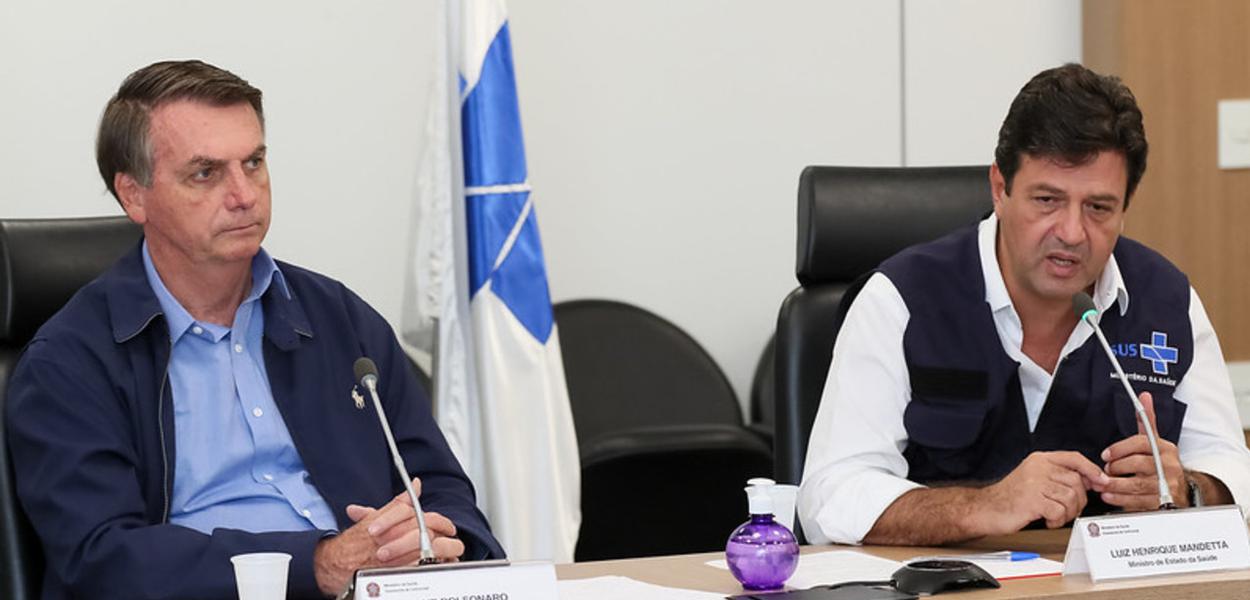 Jair Bolsonaro e Luiz Henrique Mandetta