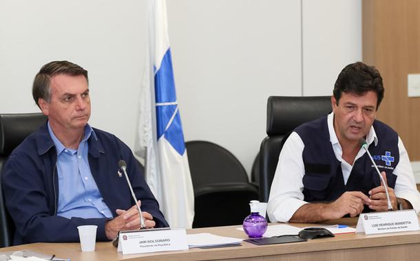 Jair Bolsonaro e Luiz Henrique Mandetta