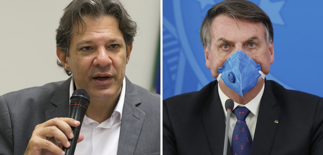 Fernando Haddad e Jair Bolsonaro