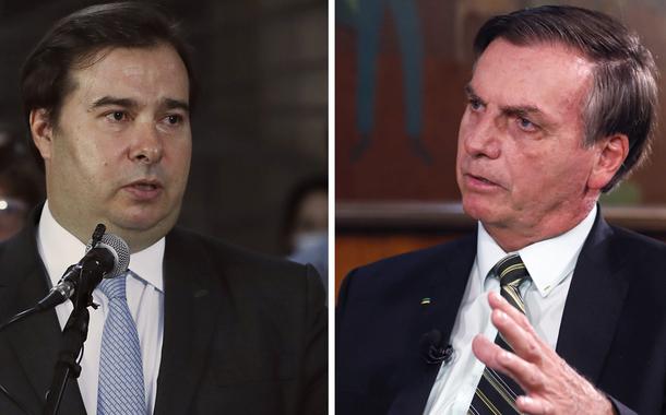 Rodrigo Maia e Jair Bolsonaro