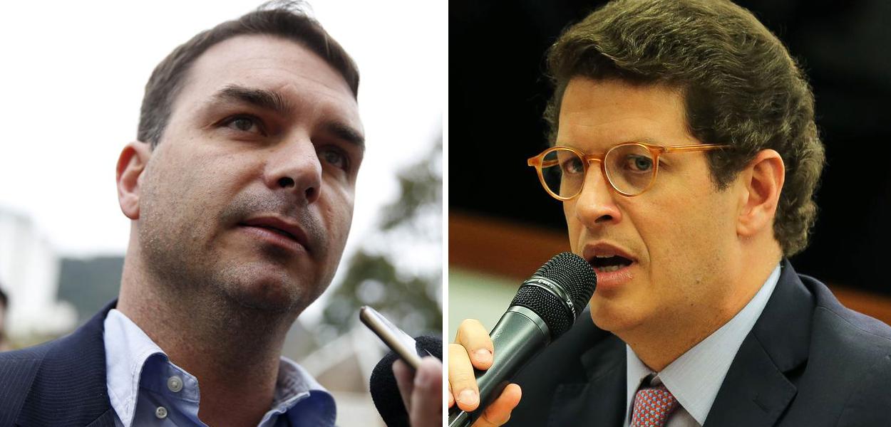 Flávio Bolsonaro e Ricardo Salles