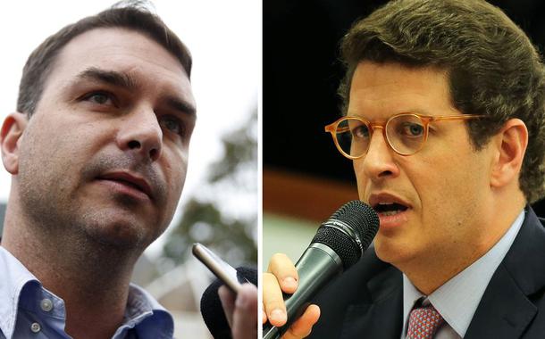Flávio Bolsonaro e Ricardo Salles