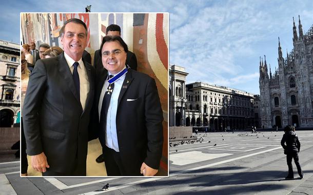 Bolsonaro e o deputado Luis Roberto Lorenzato